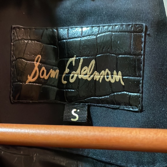 Sam Edelman black trench coat S Small - Picture 8 of 8